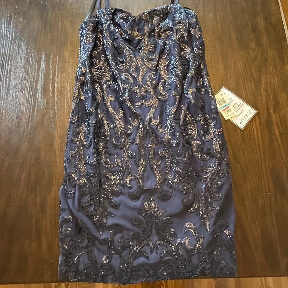 B. Darlin Navy Blue Sequin Party Dress – Size 20W – NWT - Picture 1 of 6